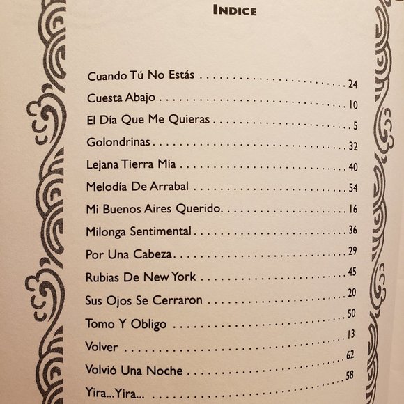 LOS MEJORES TANGOS DE CARLOS GARDEL - 1996 WARNER BROS PUBLICATIONS - PF9602 - Picture 5 of 10
